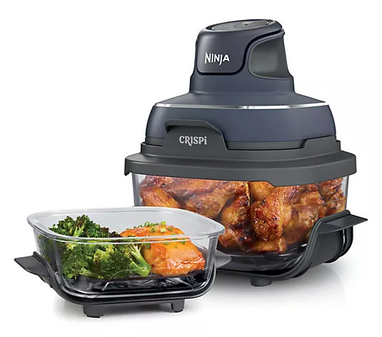 Ninja Crispi 4-in-1 Portable Glass Air Fryer Cooking System - QVC.com | QVC