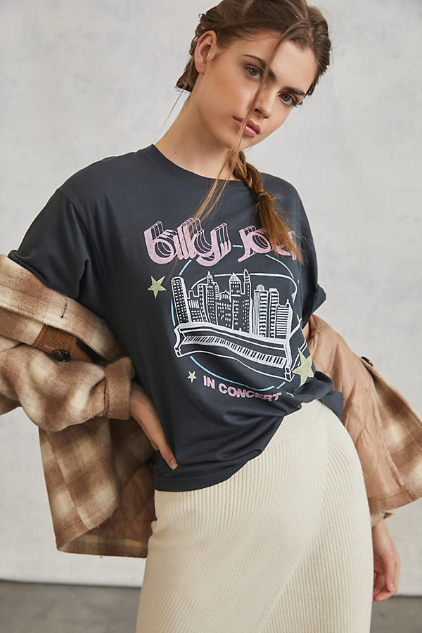 Billy Joel Graphic Tee By Letluv in Black Size S | Anthropologie (US)