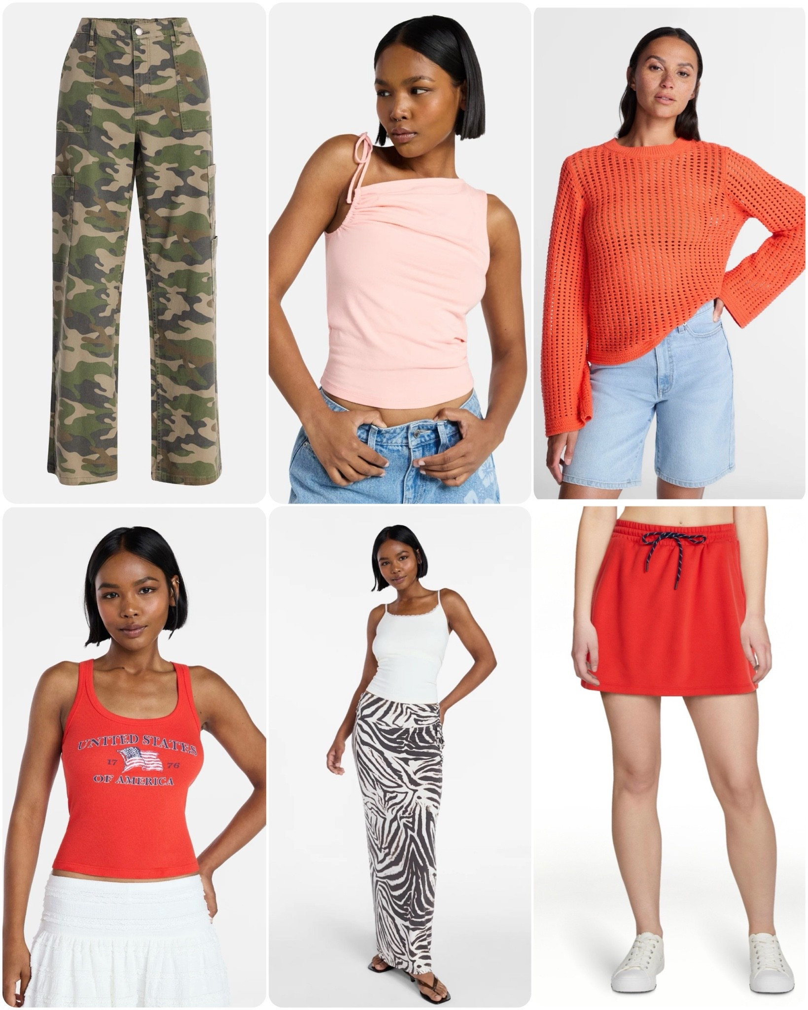 What’s in my Walmart cart?! 🛒 Some of these were just restocked but going fast! Grab’em while you can! That is my plan! 🥰 

Camo pants, viral Walmart pants, zebra print skirt, 4th of July tops, comfy skort, orange summer sweater, mom style, viral fashion, affordable fashion, spring tops, summer styles

#LTKOver40 #LTKMidsize #LTKootd