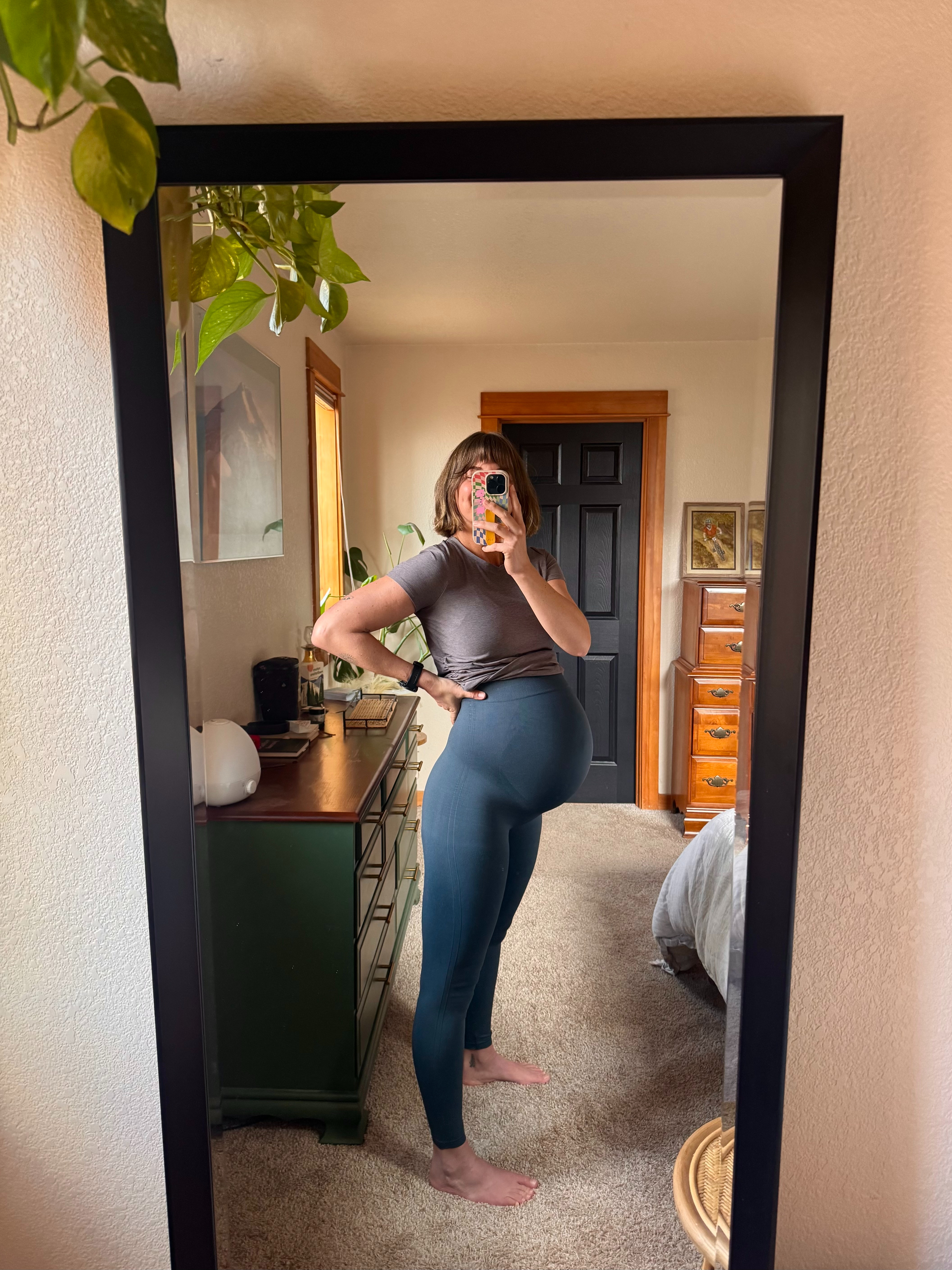 These maternity leggings are a staple for pregnancy and even postpartum. Paired with a short sleeve top, this is the ultimate comfy bump-friendly outfit for errands, lounging, or mom life on the go. So soft and stretchy! 

 #LTKootd #LTKmomlife #LTKBump