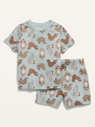 Unisex Loose-Fit Graphic Pajama Shorts Set for Toddler & Baby | Old Navy (US)