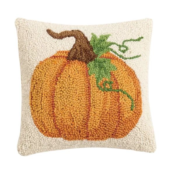 Tarbox Pumpkin Hook Wool Throw Pillow | Wayfair North America