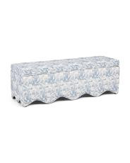 52x17 Scalloped Base Storage Bench | TJ Maxx