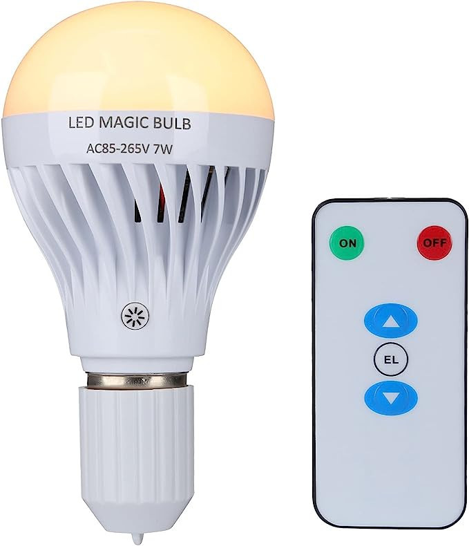 BSOD LED Magic Bulb, 7W Warm White Emergency Light with Remote Controller and Rechargeable Built-... | Amazon (US)