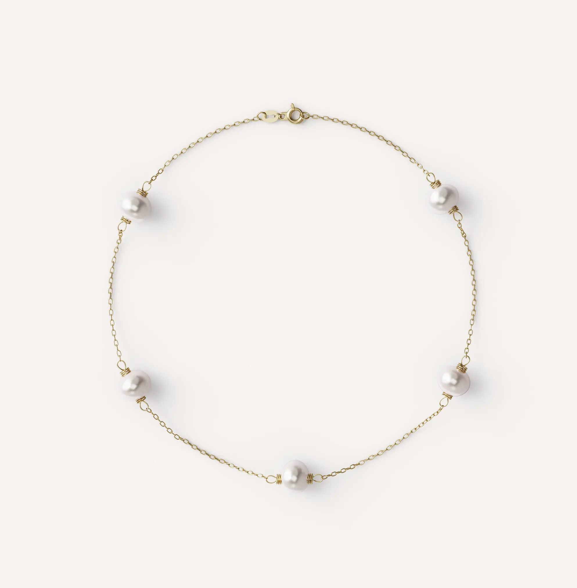 Pearl Station Bracelet | Olive Ave Jewelry