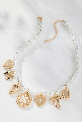 Multi Charm Pearl Necklace | Anthropologie (US)