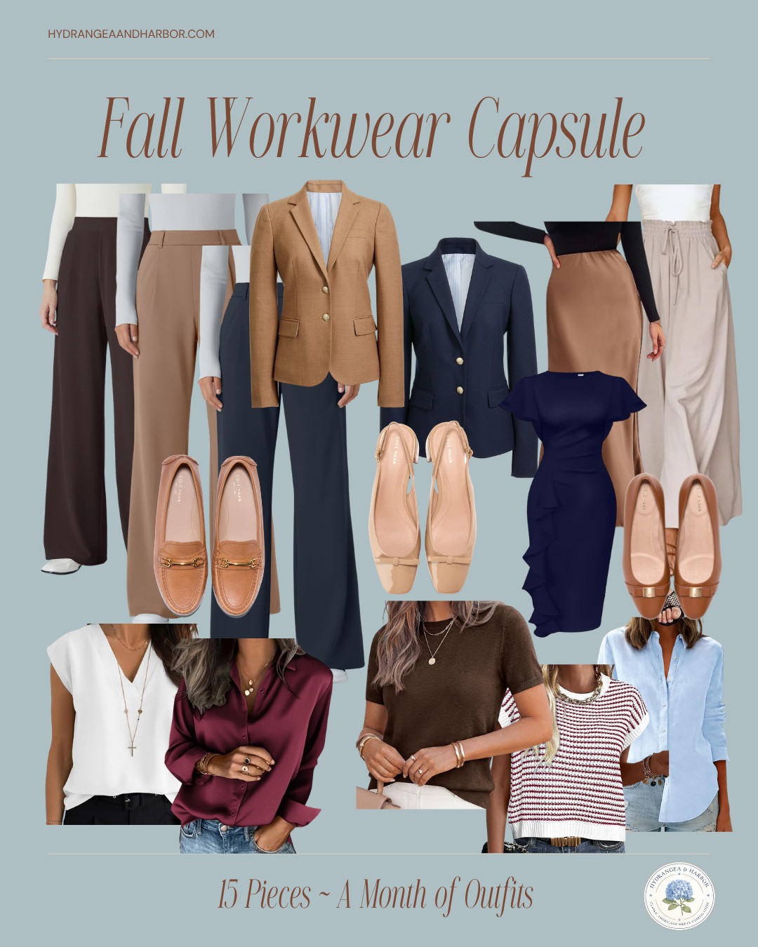 Fall workwear capsule 🍂🤎 Easy, polished pieces you can mix + match all season long! Think business casual workwear, teacher outfits, comfy office looks + effortless fall outfits for women. These are the kind of pieces that make getting dressed in the morning SO much easier. Everything is linked here to shop! 👜✨

#fallworkwear #workoutfits #businesscasual #teacheroutfits #falloutfits

#LTKOver40 #LTKMidsize #LTKWorkwear