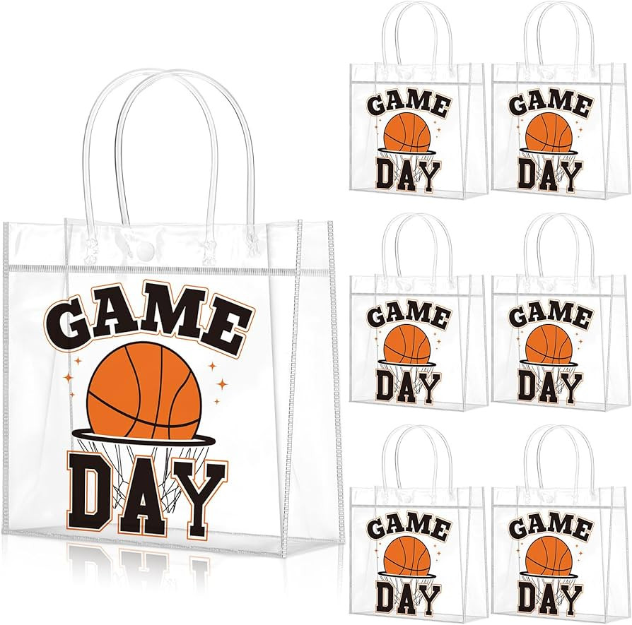 Wesnoy 20 Pcs Basketball Goodie Bags Basketball Party Favor with Handles Reusable Sport Themed Tr... | Amazon (US)
