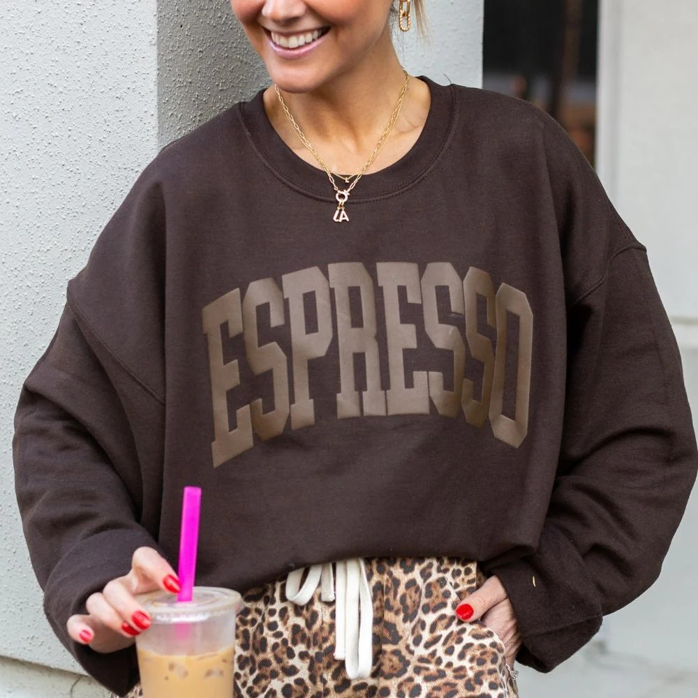 PUFF 'Espresso' Crewneck Sweatshirt | United Monograms