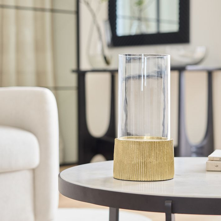 Textured Metal Candle Holders | West Elm (US)