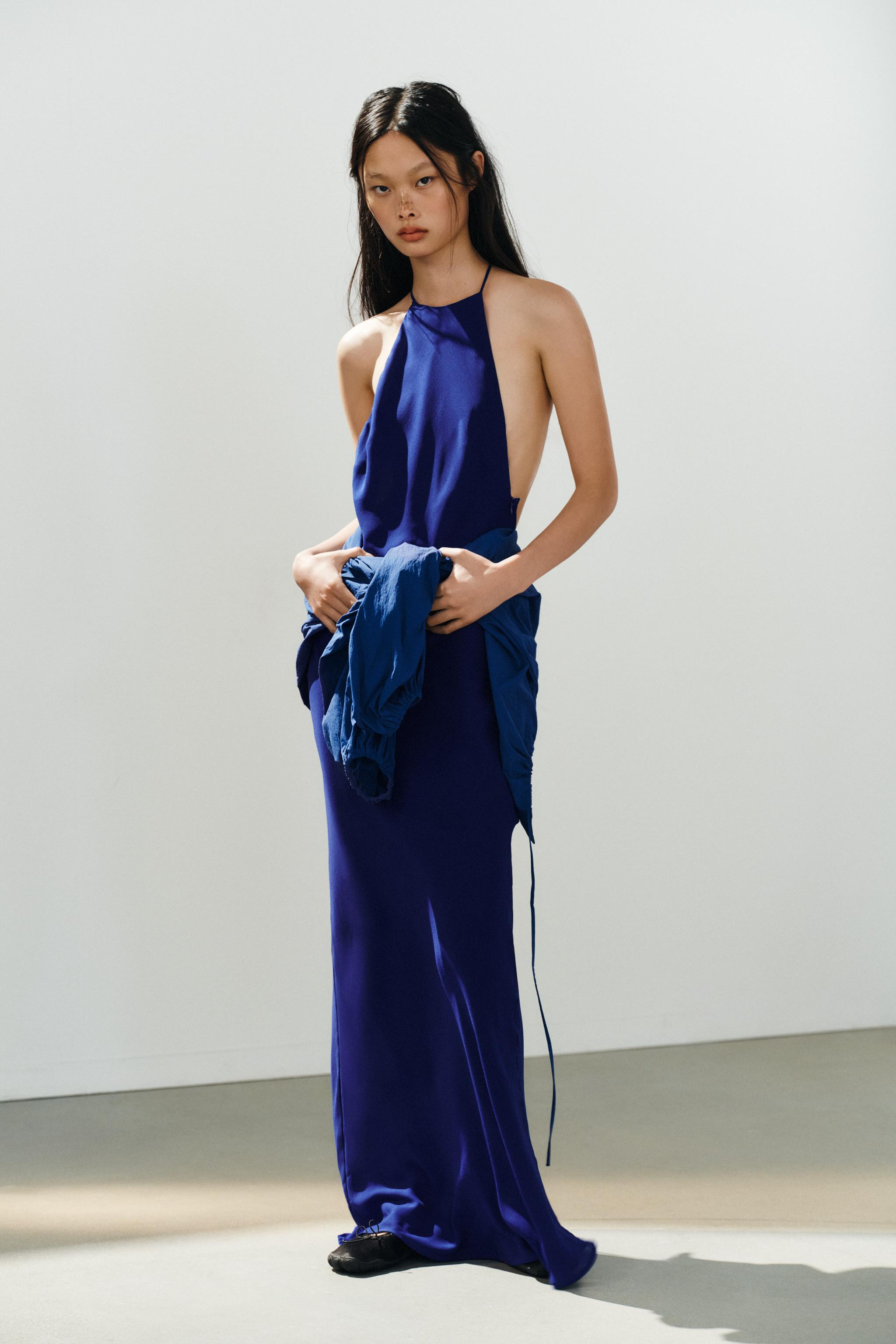LONG HALTER DRESS | Zara US