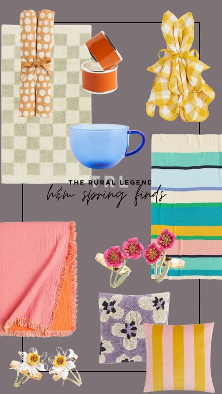 Spring decor, bright pastel spring Easter color, rug, napkins, throw blankets, gauze, knit, stripe, napkin rings, pillow covers cushion @hm

#LTKunder50 #LTKhome #LTKFind