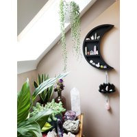 Coppermoon Moon Shelf, Shelves, Moonphase Phase Shelf, Geometric Crystal Shelf | Etsy (US)