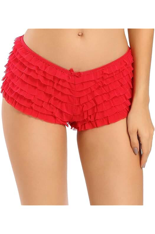 Red Ruffle Shorts | Amazon (US)