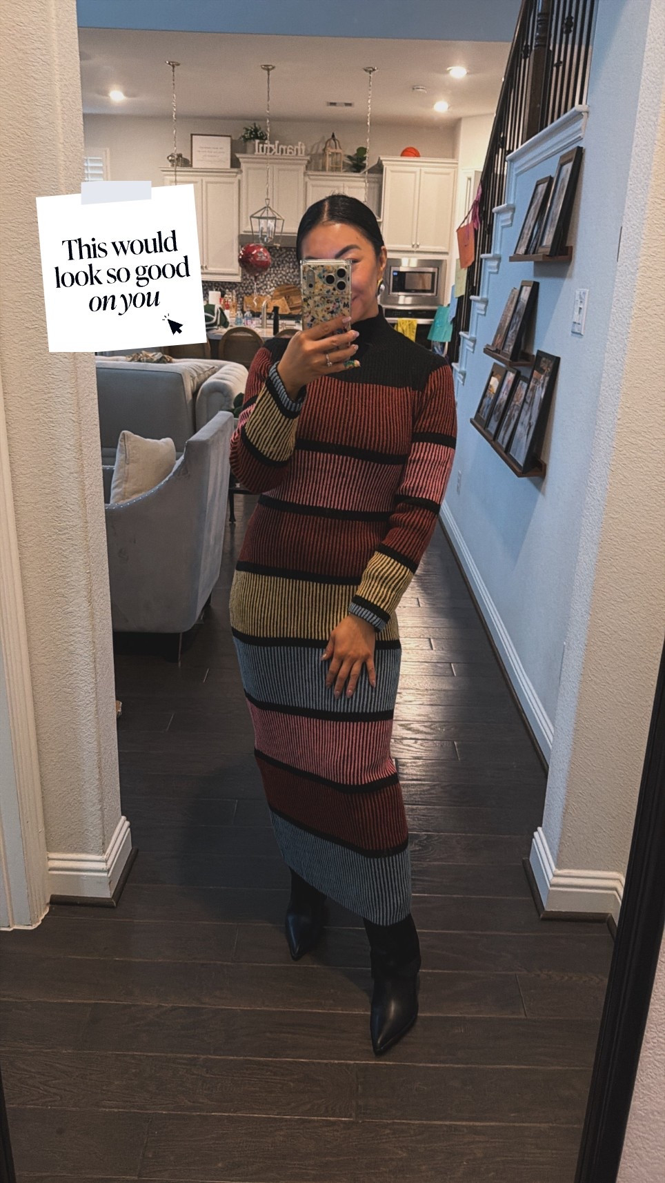 The sweater dress I wore today 

Wearing the medium 

#LTKootd #LTKmomlife #LTKOver40