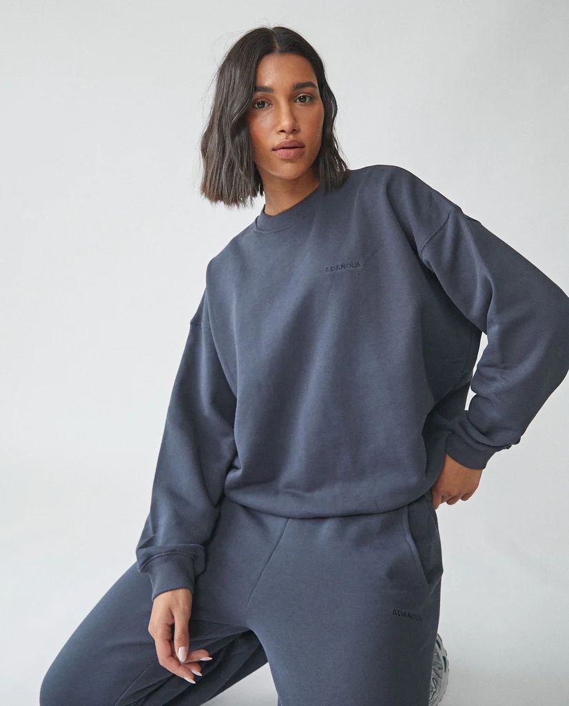 Oversized Sweatshirt - Midnight Blue | Adanola UK