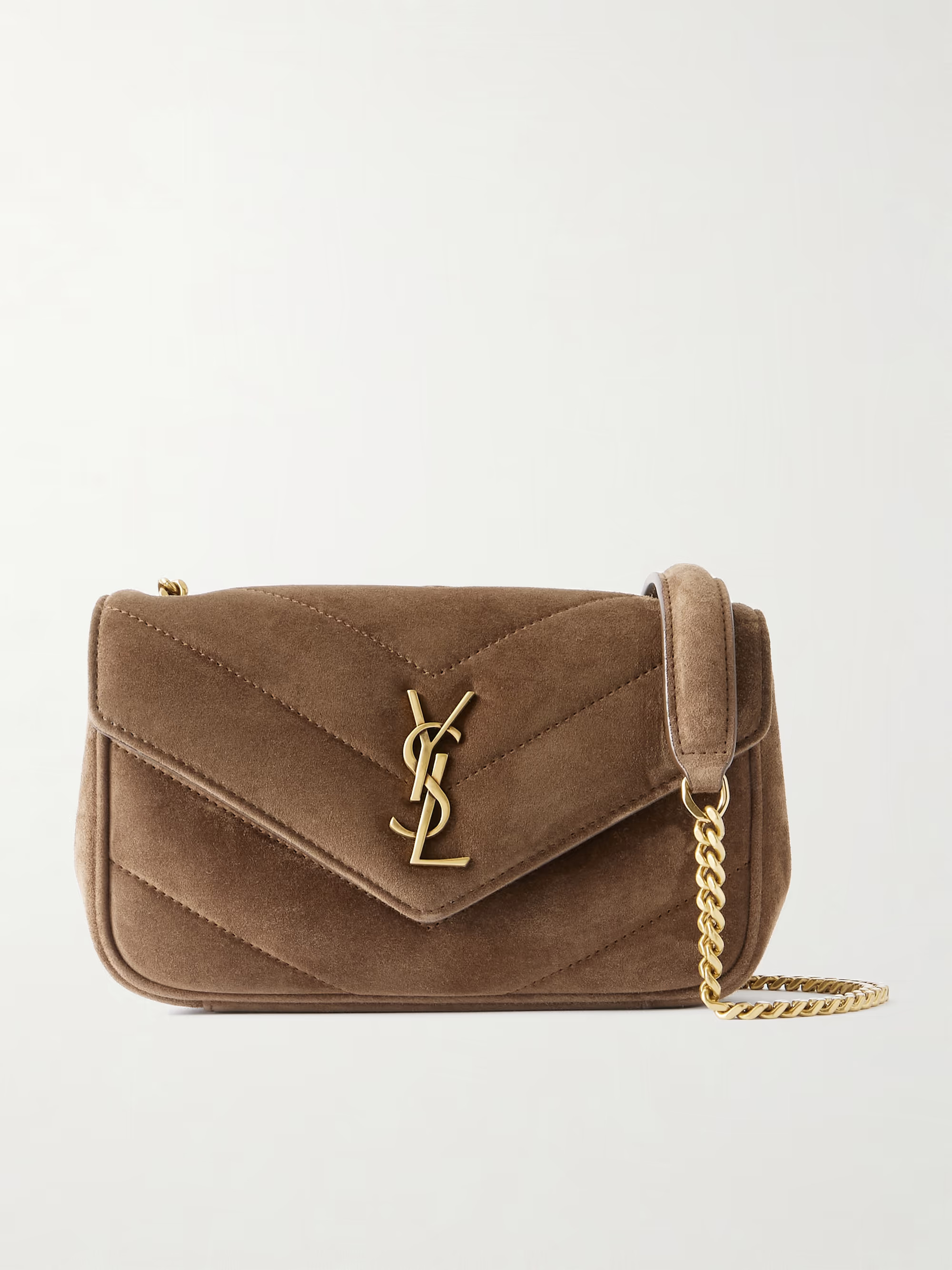 Loulou small quilted suede shoulder bag | NET-A-PORTER (UK & EU)