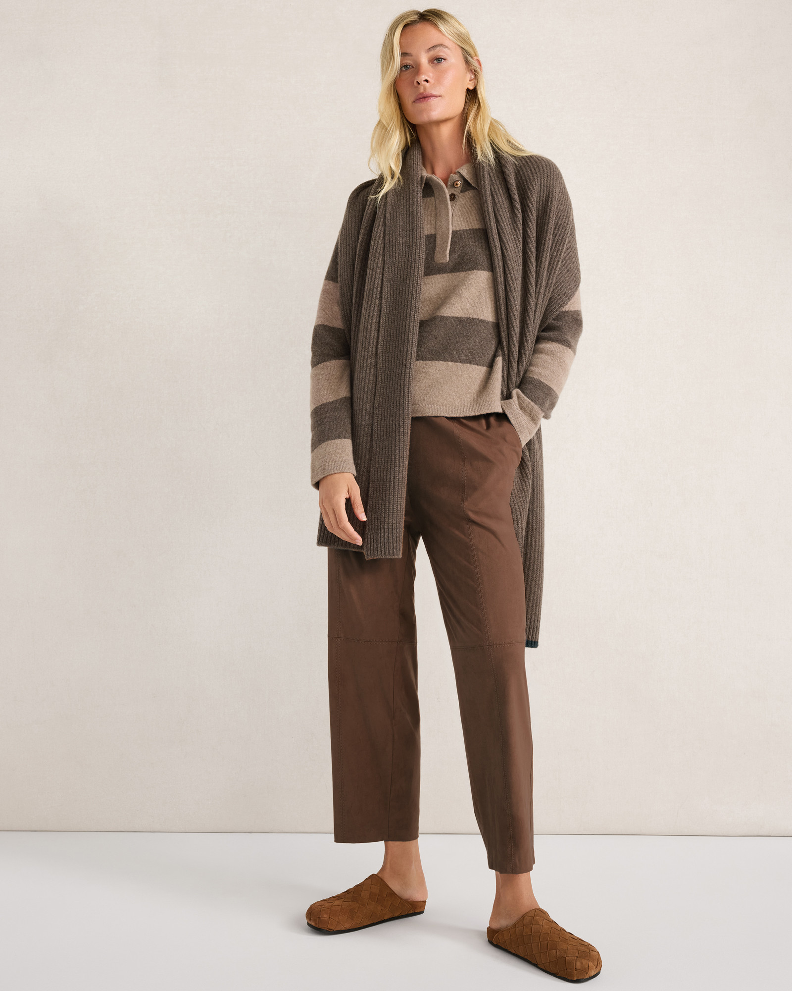 Faux Suede Seamed Pants | Talbots