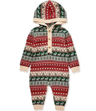 Scene&Heard Baby Boys Hooded Fair Isle Christmas Coverall | Dillard's | Dillard's