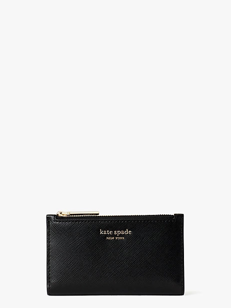 Kate Spade Spencer Small Slim Bifold Wallet, Black | Kate Spade (US)
