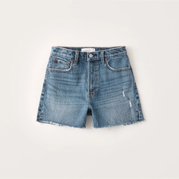 High Rise 4 Inch Mom Shorts | Abercrombie & Fitch (US)
