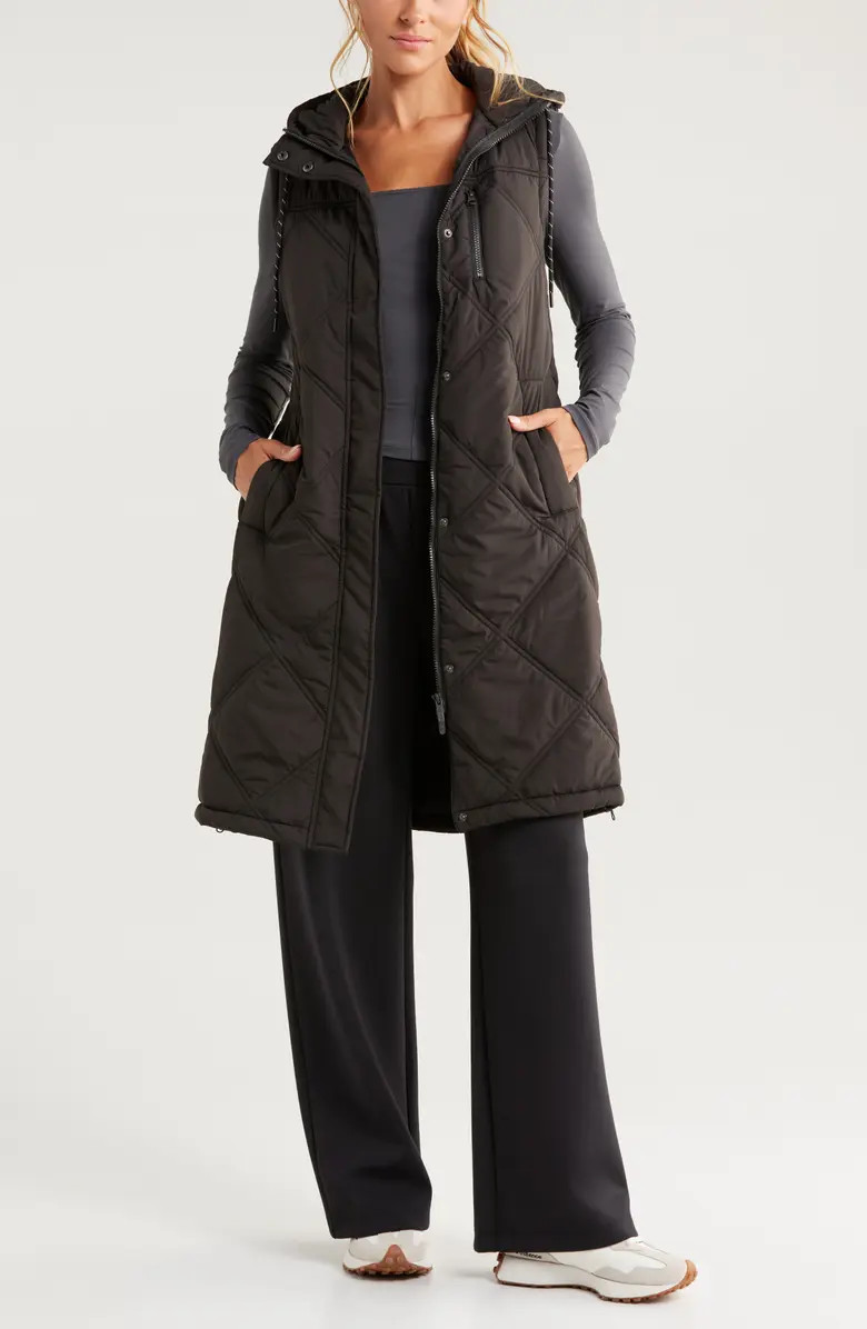 Long Hooded Puffer Vest | Nordstrom