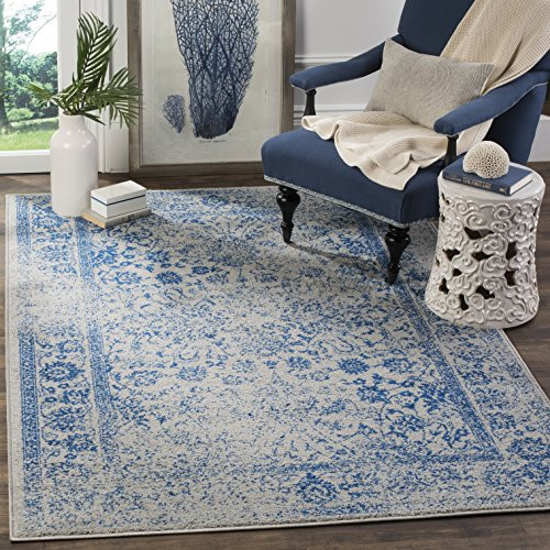 Safavieh Adirondack Collection ADR109A Grey and Blue Oriental Vintage Distressed Area Rug (5'1" x 7' | Amazon (US)