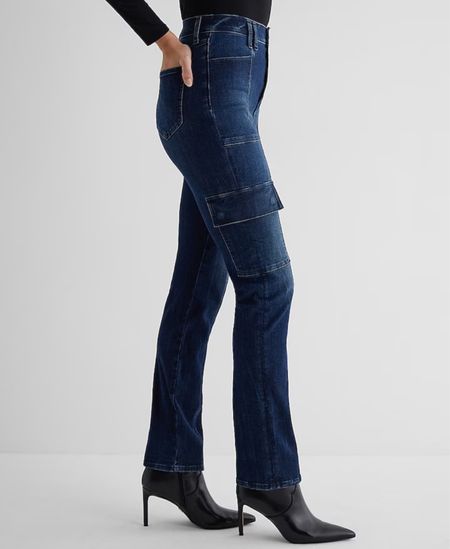 The perfect fitted cargo jeans.
ON SALE under $60

#LTKfindsunder100