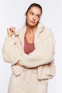 Active Faux Shearling Zip-Up Jacket | Forever 21 (US)