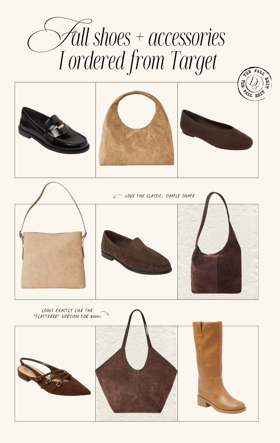 Target shoes and bags are GOOOD for pre-Fall. Ordered some to try!

#LTKSeasonal #LTKShoeCrush #LTKFindsUnder50