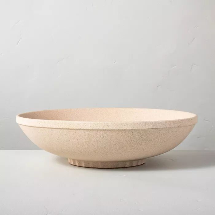 11" Decorative Stoneware Centerpiece Bowl Natural Sand Finish - Hearth & Hand™ with Magnolia | Target