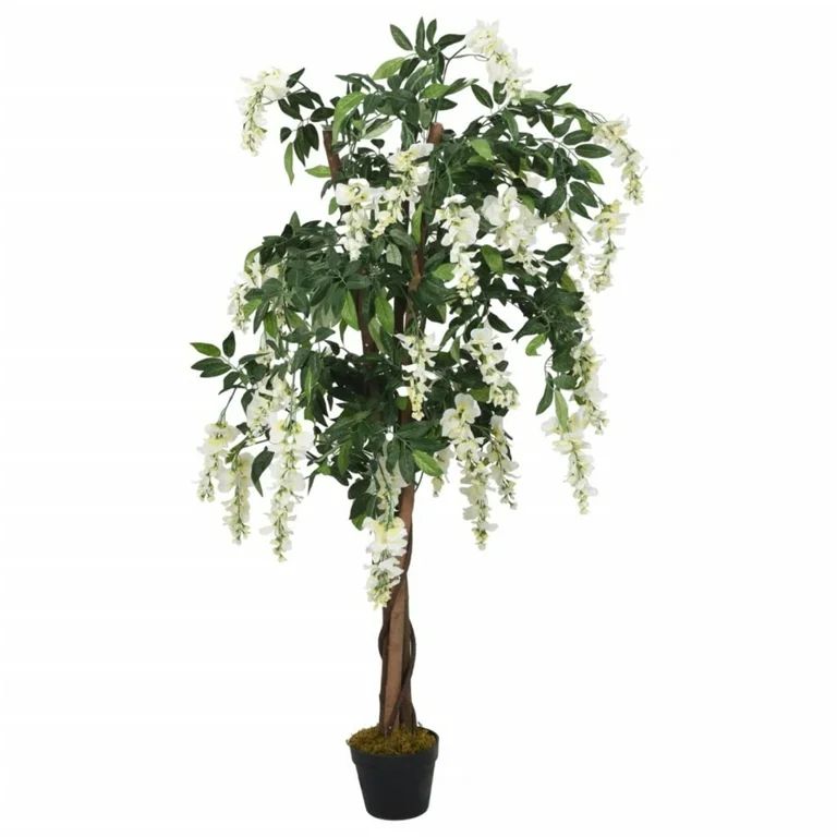Artificial Wisteria Tree 1260 Leaves 180 cm Green and White | Walmart (US)