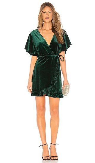 BB Dakota JACK by BB Dakota West Village Velvet Dress in Hunter Green | Revolve Clothing (Global)
