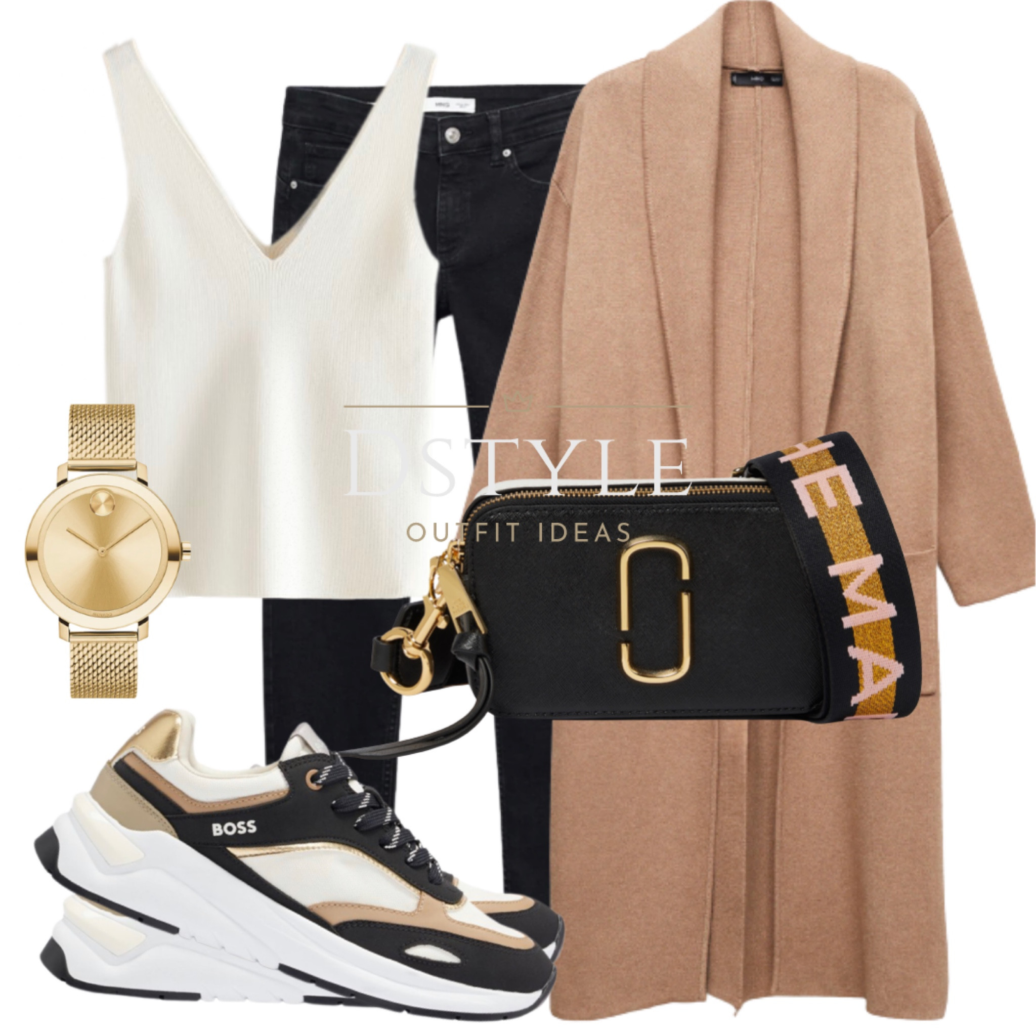 Knitwear Goals 🧶 Stay Cozy and On-Trend with this Gorgeous Knitted Coat and Boss Sneakers. Effortlessly Paired with Black Skinny Jeans and a White Tank Top, It's the Perfect Combination of Comfort and Style. Rock This Look at Cafes, Shopping Trips, or Fun Weekend Getaways! ☕👜

#LTKtravel #LTKFind #LTKshoecrush