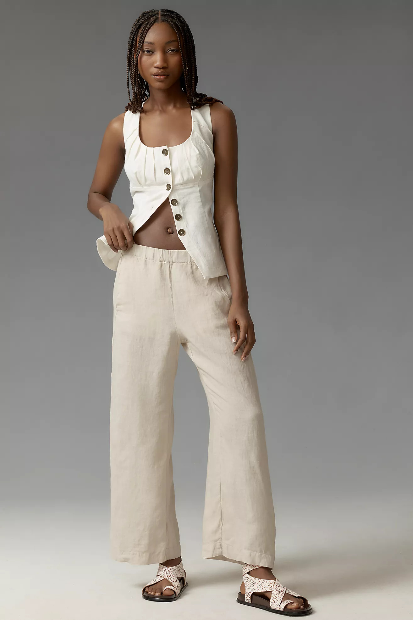 Velvet by Graham & Spencer Lola Linen Pants | Anthropologie (US)