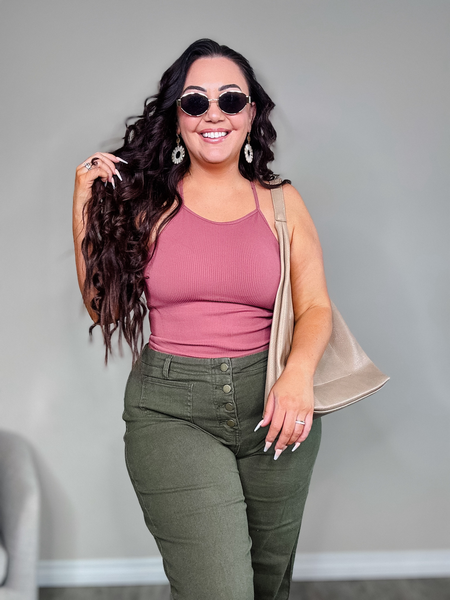 Everyday curvy girly fit 
Tank large 
Jeans XL 

For reference I am 196lbs and 5’5 

#LTKMidsize #LTKStyleTip #LTKSeasonal