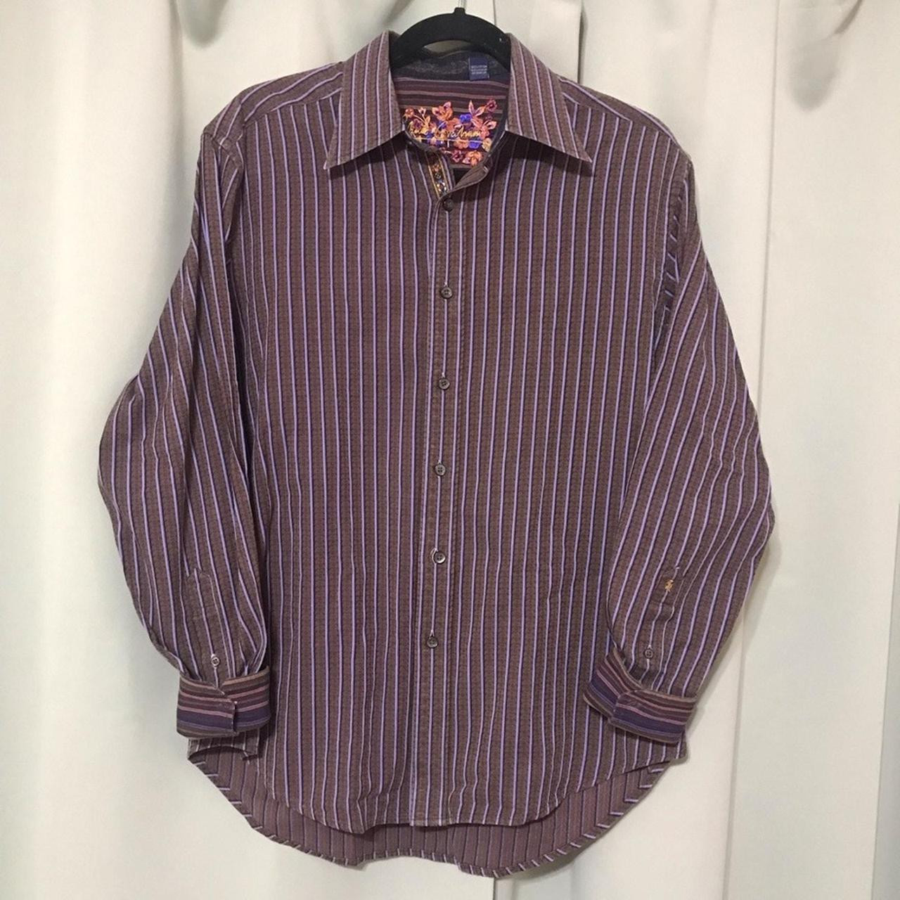 Robert Graham Men's Top - Burgundy - M | Depop US