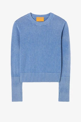 Sunwash Shrunken Sweater in Delft Blue | ANITA HASS