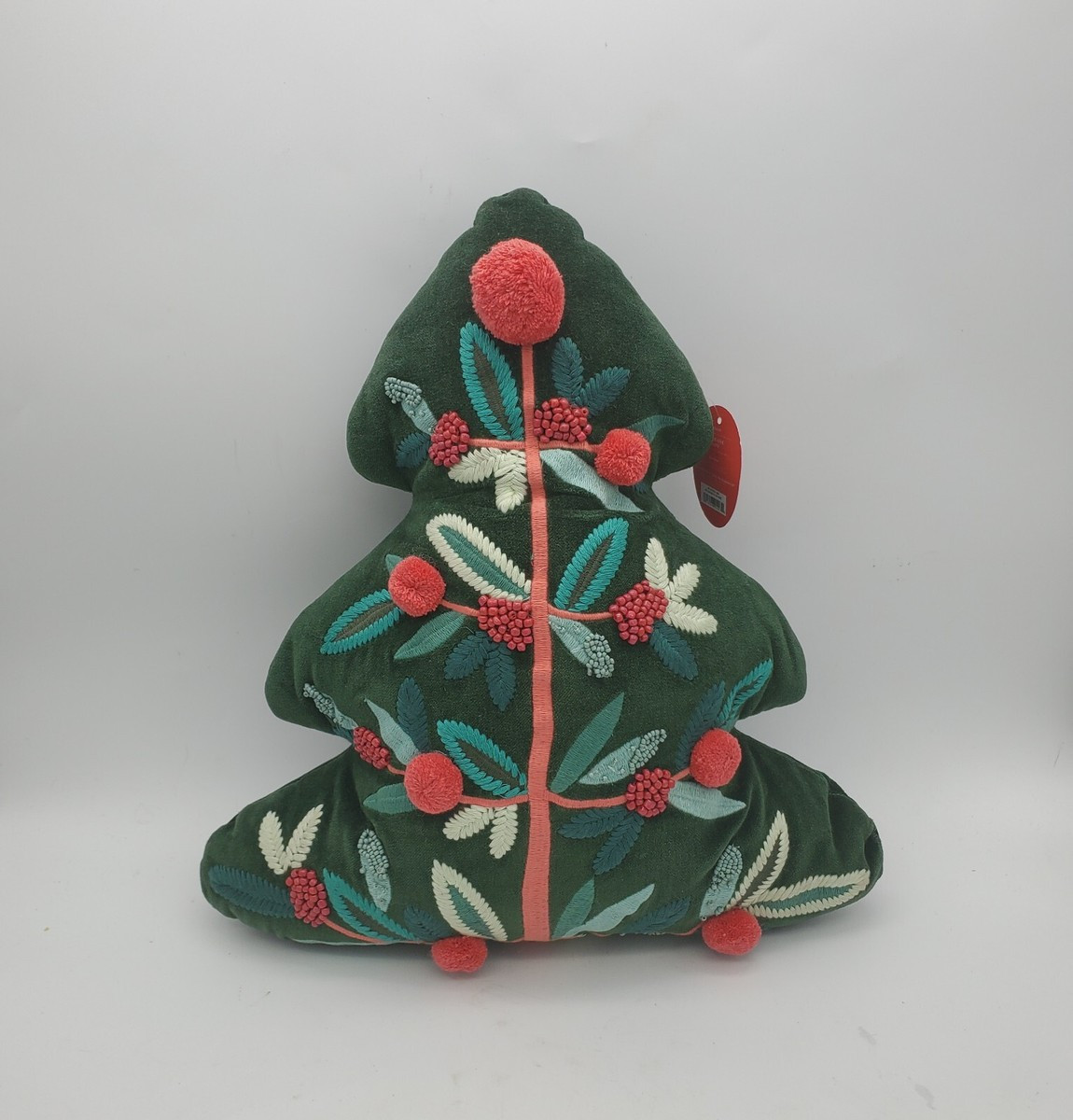 Opalhouse Embroidered Beaded Christmas Tree Pillow Jungalow  16"X14" Holiday  | eBay | eBay US