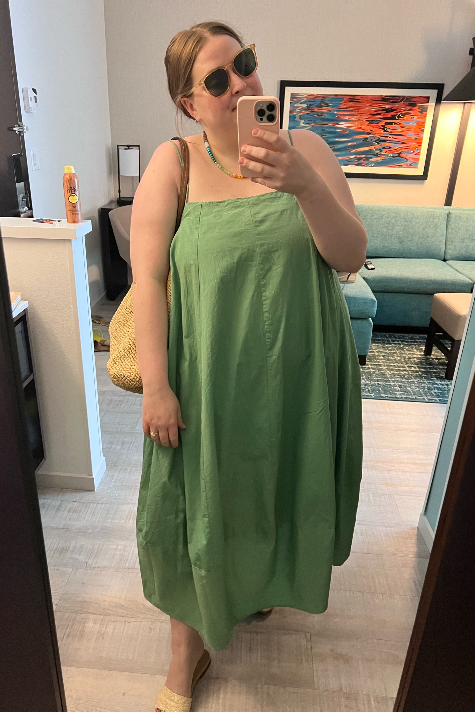 knee length dresses for ladies Carrington Mixed Media Layered Midi Dress