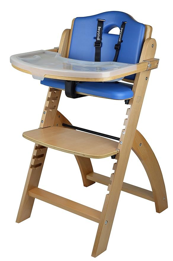 Abiie Beyond Wooden High Chair with Tray. The Perfect Adjustable Baby Highchair Solution for Your... | Amazon (US)