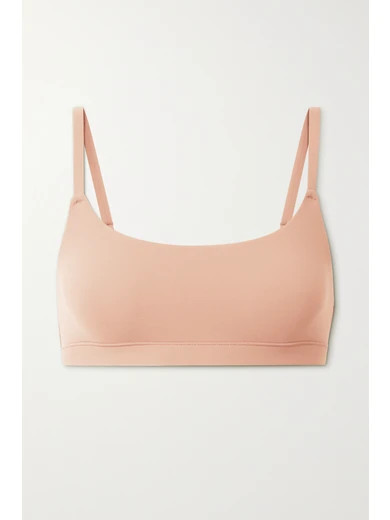 SKIMS - Fits Everybody Scoop Neck Bra - Mica | NET-A-PORTER (US)