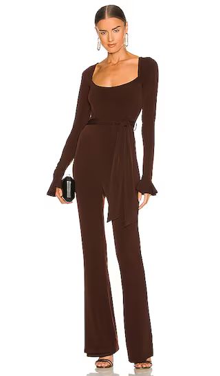 Dakota Jumpsuit in Cappuccino Brown | Revolve Clothing (Global)