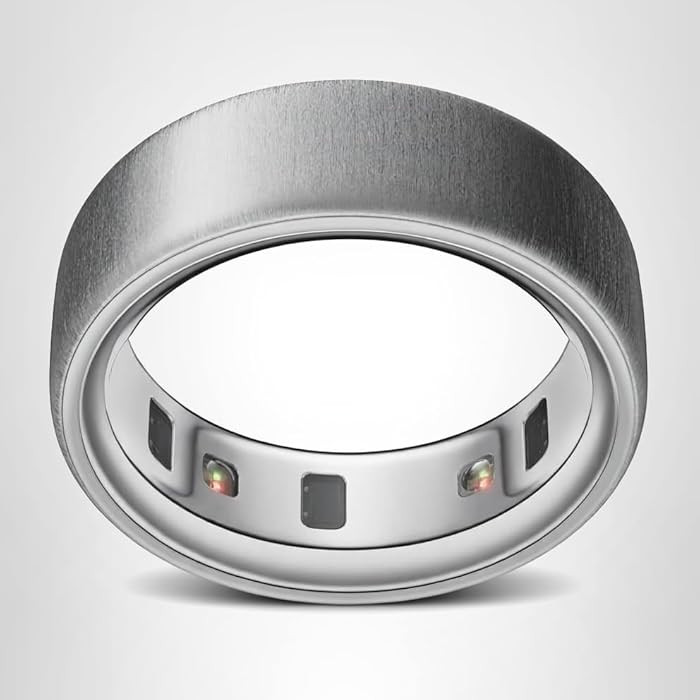 Oura Ring 4 - Brushed Silver - Size 9 - Size Before You Buy | Amazon (US)
