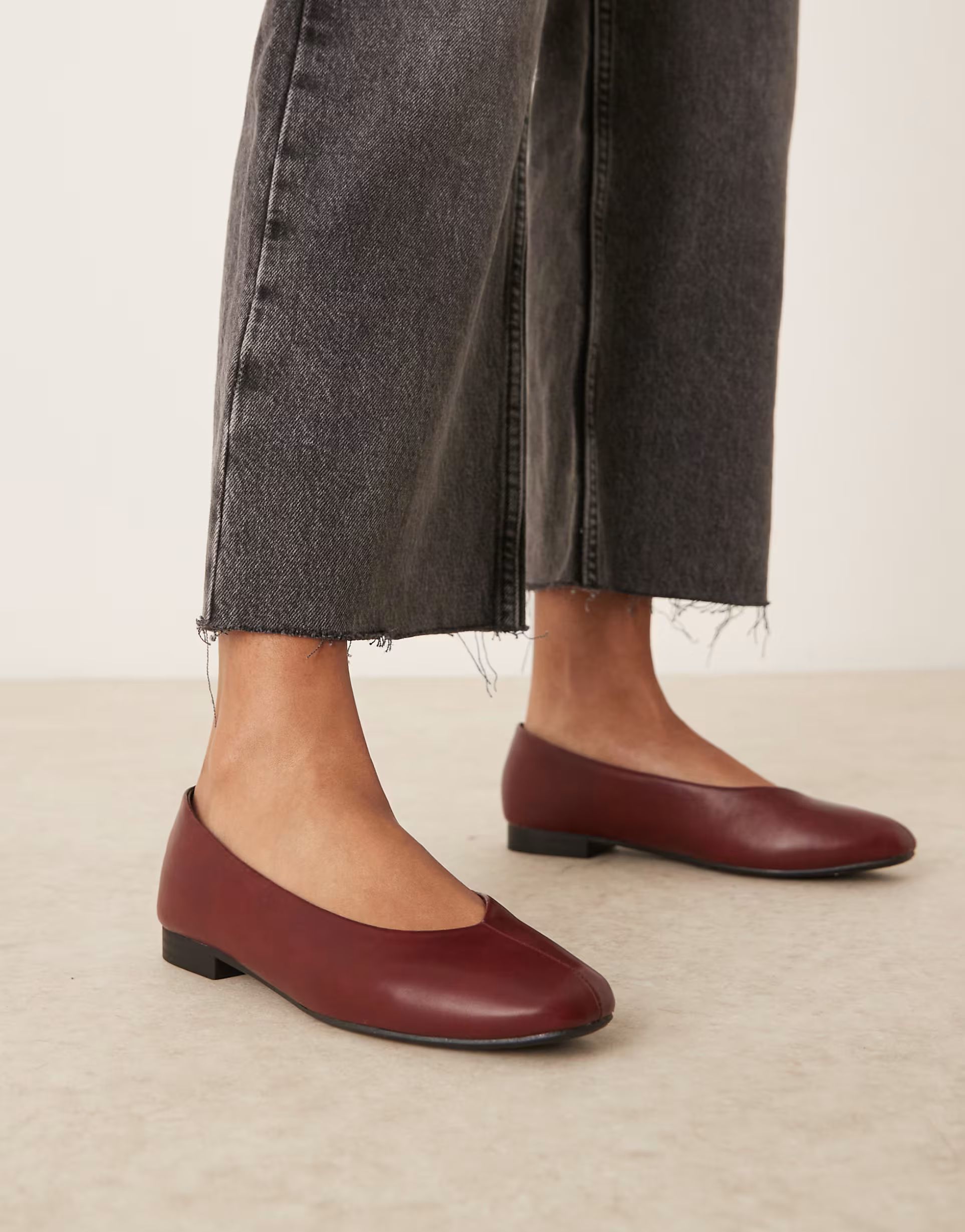 RAID Bonito ballet flats in burgundy | ASOS (Global)