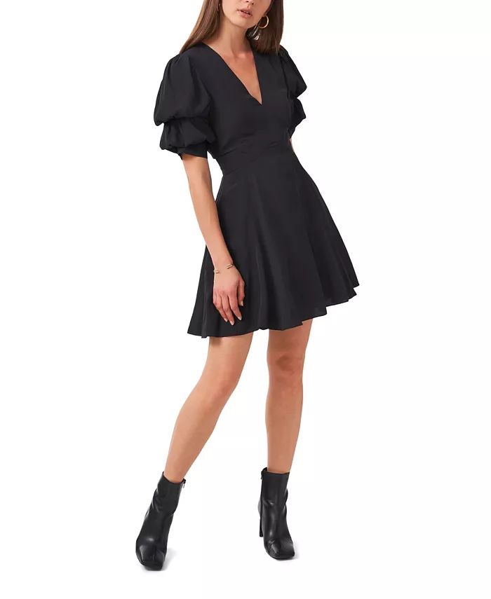 1.STATE Women's Short Puff Sleeve Tiered Short Dress - Macy's | Macys (US)