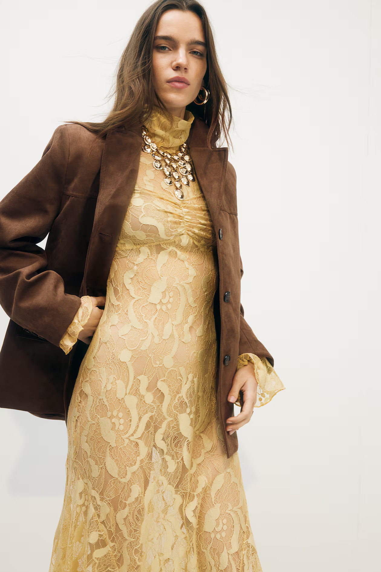 Americana de botonadura sencilla - Marrón - MUJER | H&M ES | H&M (FR, IT, ES, PT, BE)