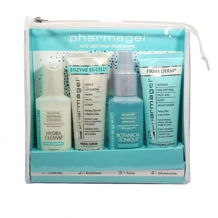 Pharmagel Rejuvenating Face And Body Regimen Kit 4 Pc 3oz Hydra Cleanse Facial Cleanser 3oz Enzyme E | Walmart (US)