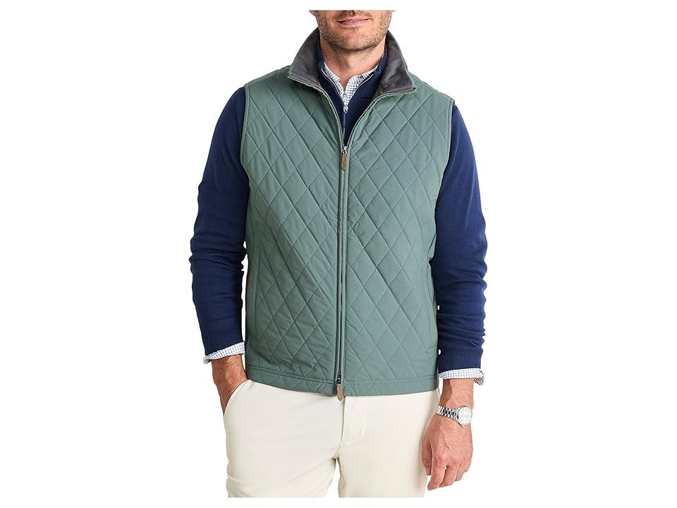Vineyard Vines The Dorset Quilted Vest Men's Jacket Balsam : SM, Polyester | Zappos