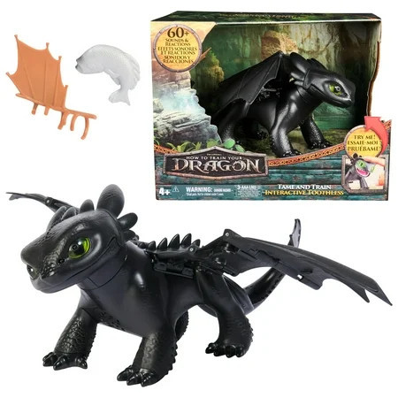 Dreamworks Dragons How to Train Your Dragon, Tame & Train Interactive Toothless | Walmart (US)